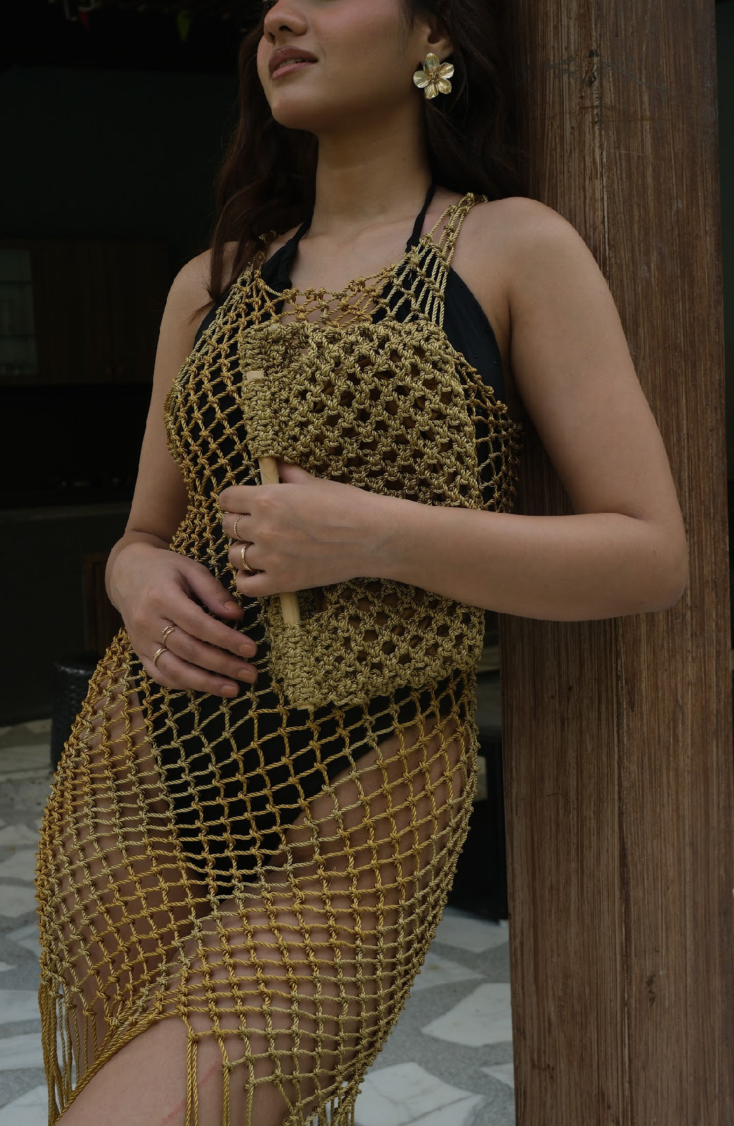 Liquid Gold Dress cover up